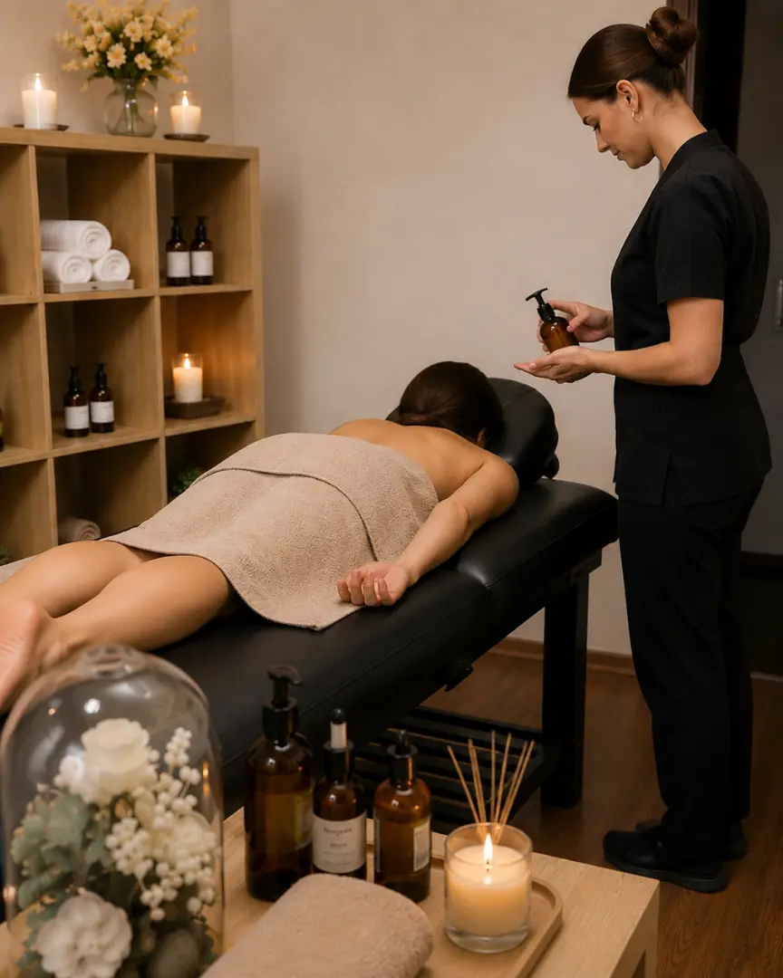 Aromaterapi masajı — Esenkent'te esansiyel yağlar eşliğinde rahatlama, Yoga Era Studio